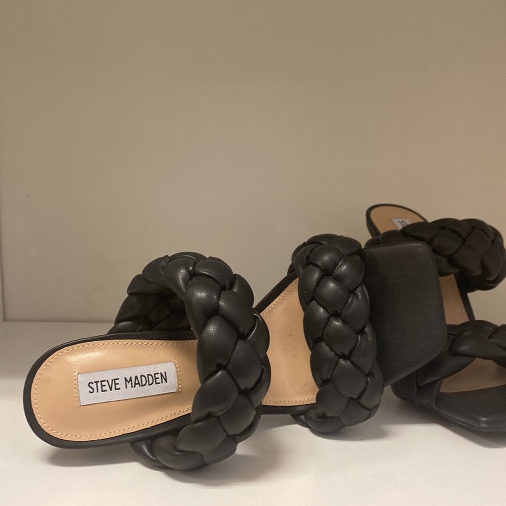 Never worn Steve Madden high heel sandals